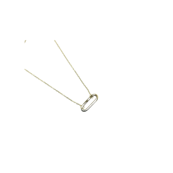 14K SINGLE PC DROP NECKLACE 17