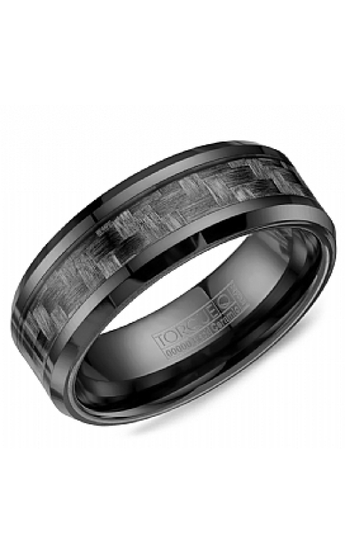 8MM BLK CERAMIC BAND