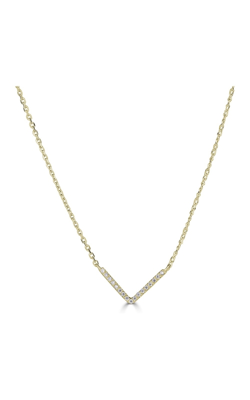 16=.05CTW SI2-I1 GH 14KY V NECKLACE