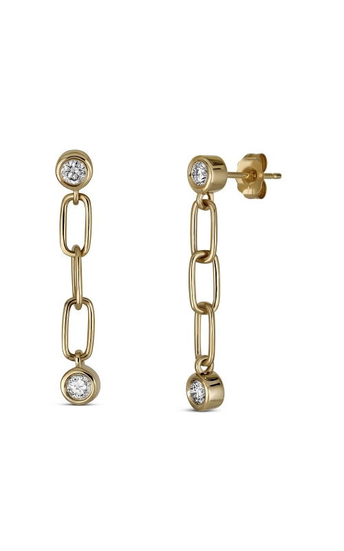 .45CTW CHAIN DROP EARRINGS