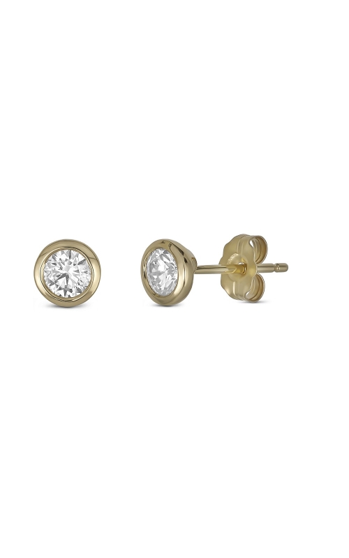 .50CTW BEZEL SET EARRINGS