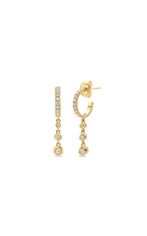 26=.42CTW SI G-H 14KY HUGGIE HOOP EARRINGS