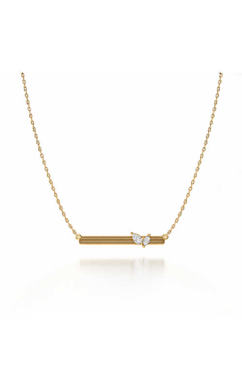 .13CTW DIA BAR NECKLACE