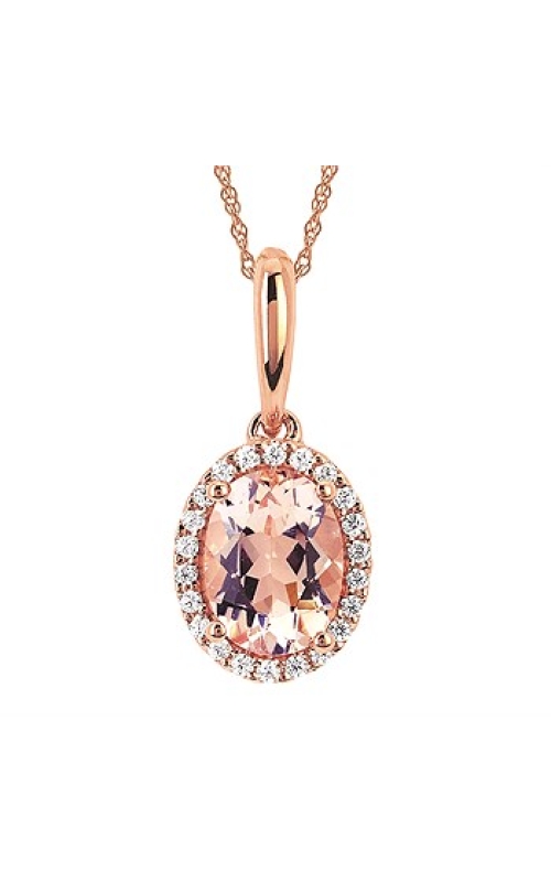 1.25CT;.11CTW 14KR MORG DIA NECKLACE