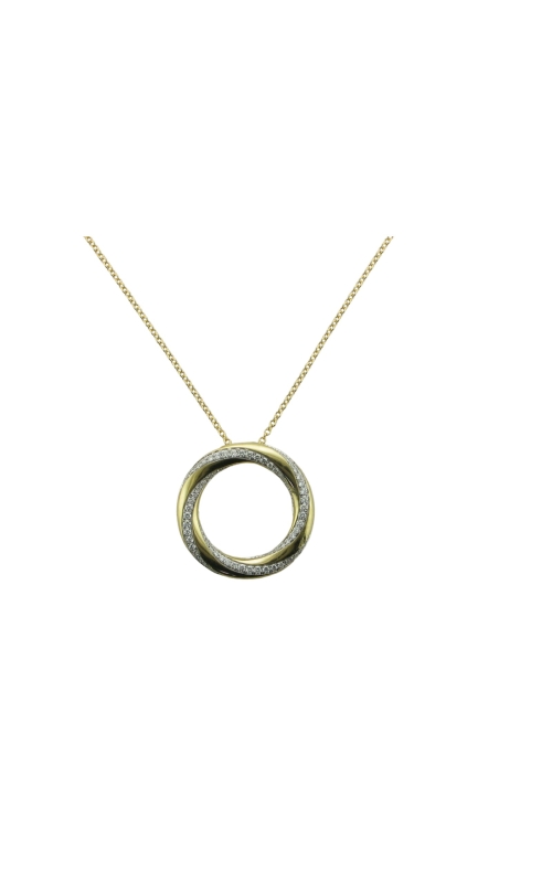 18KTT 76=.36CTW Pendant Necklace