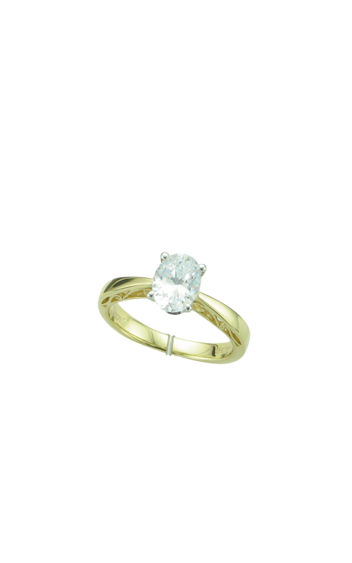 18KTT 1CT  OVAL SOLITAIRE