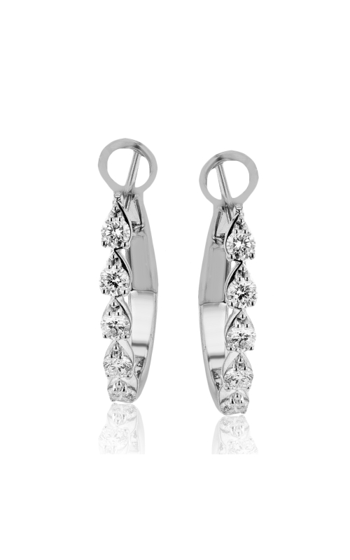 18KW 10=.48CTW EARRINGS